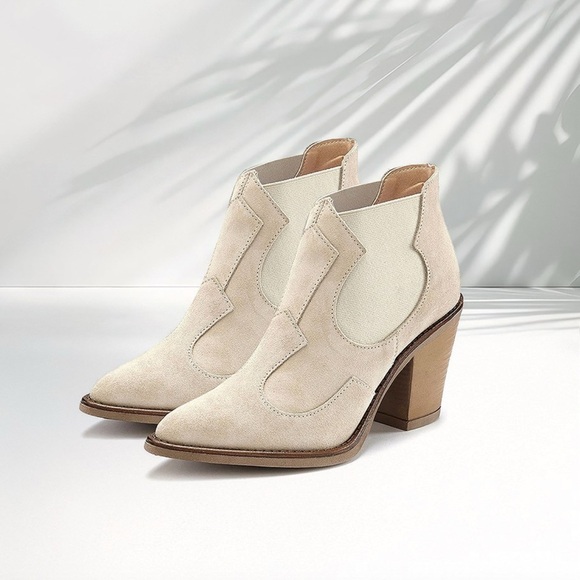 Lascana Shoes - Lascana Leather Ankle Cowboy Boots